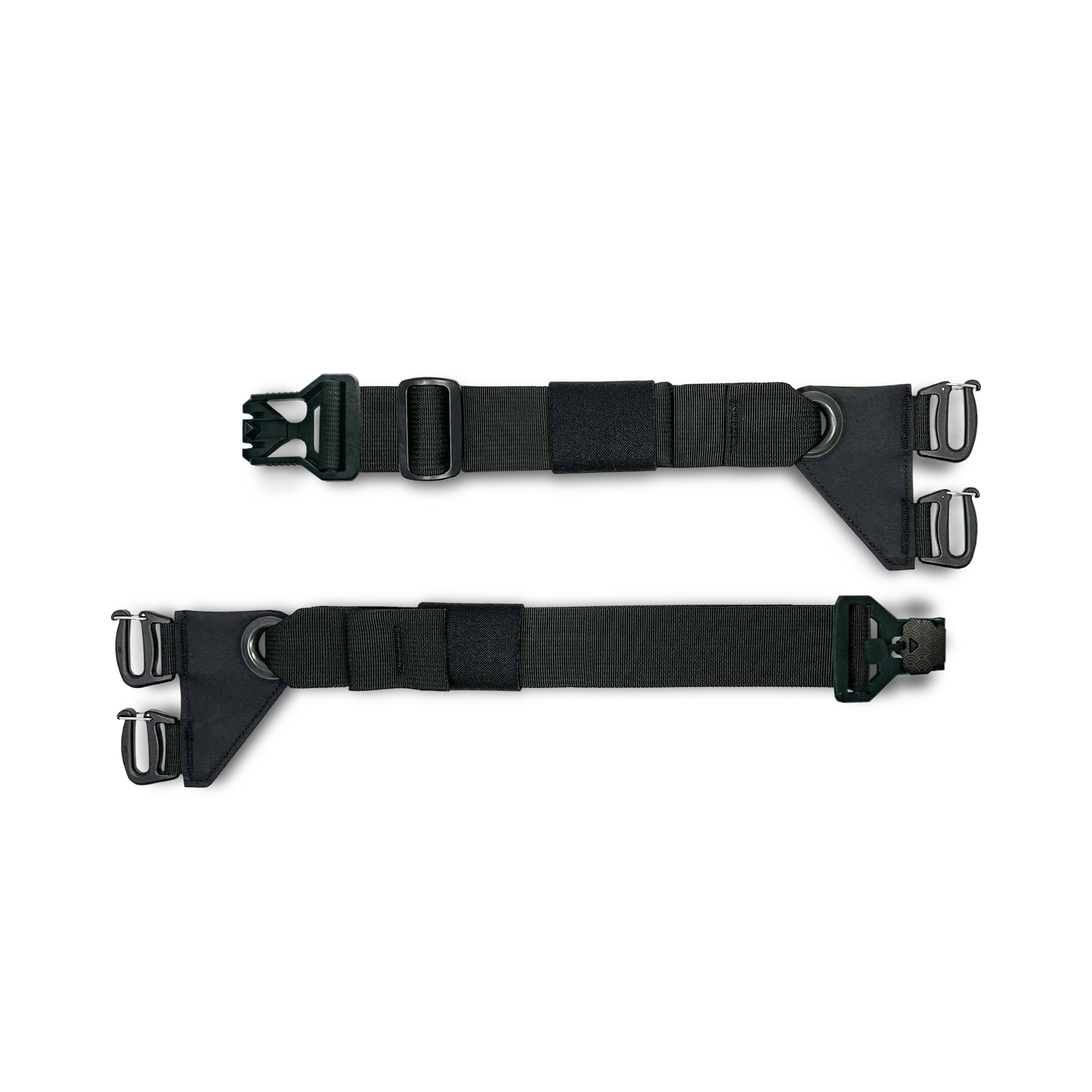 Sling Strap - 1.5" V-Buckle - Black/Silver