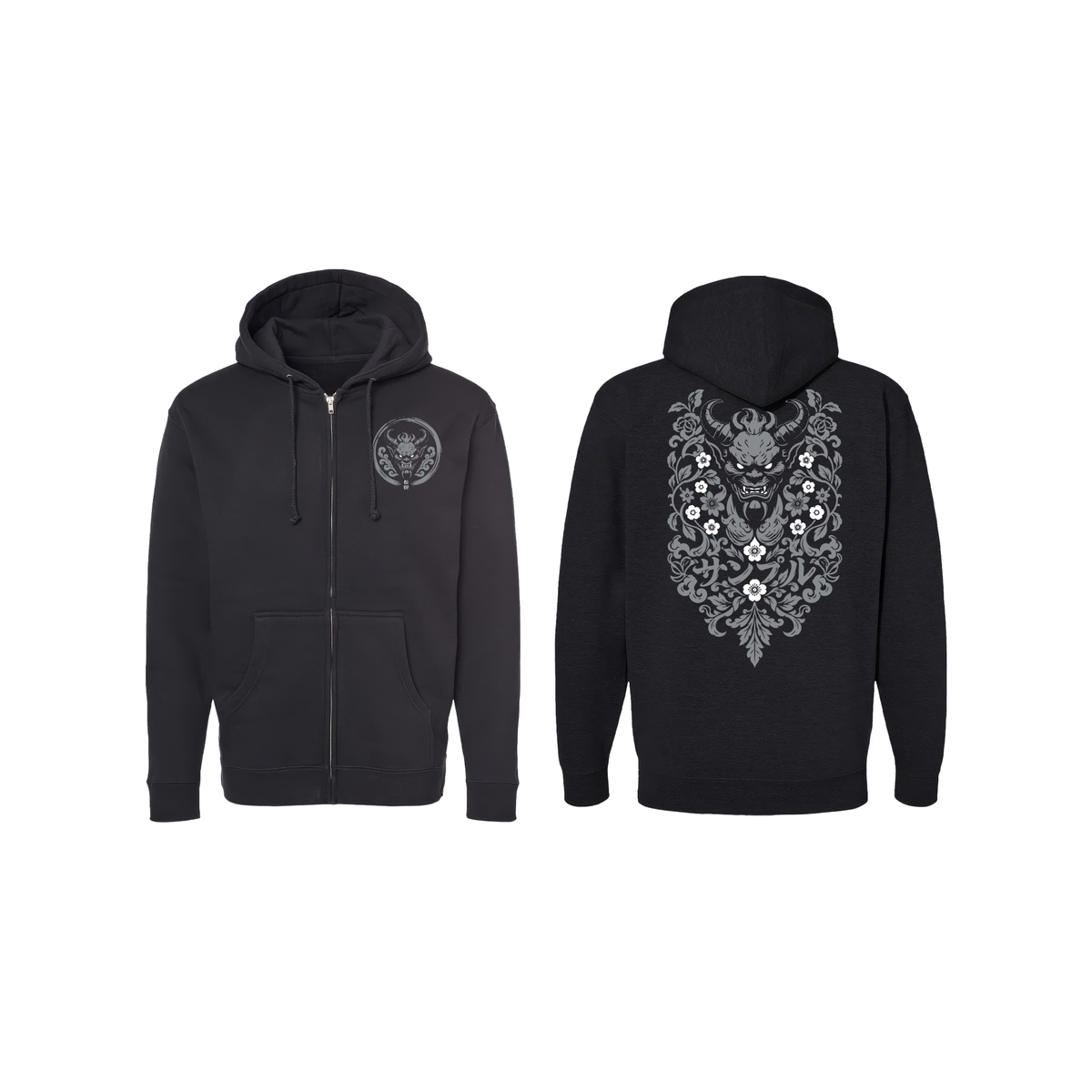 Full Zip Hoodie - Flora Oni