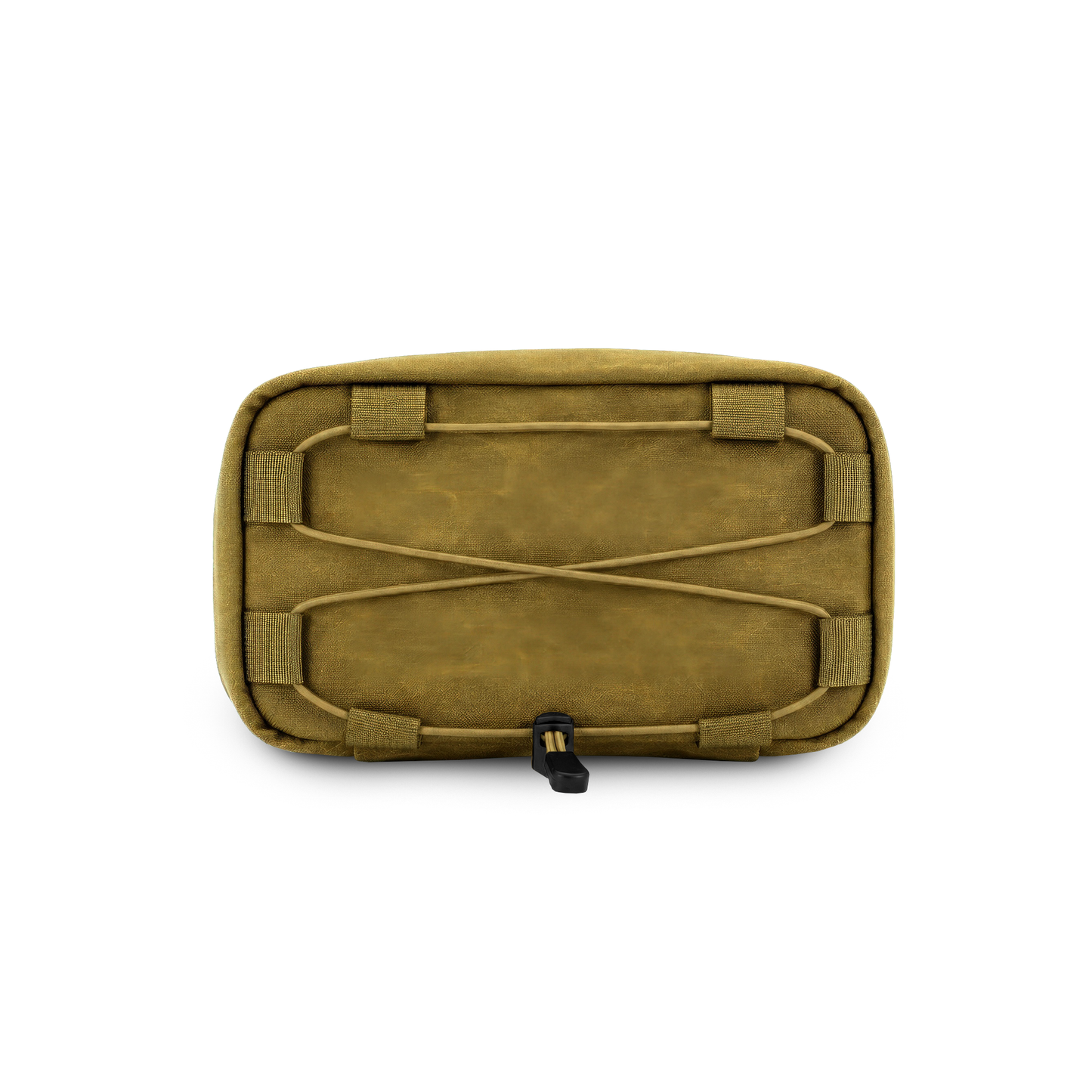Article 519 - S Pouch - Front Zip - Waxed Cotton Khaki