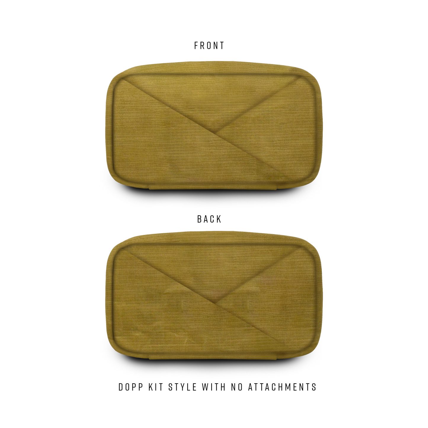 Article 519 - S Pouch - Front Zip - Waxed Cotton Khaki