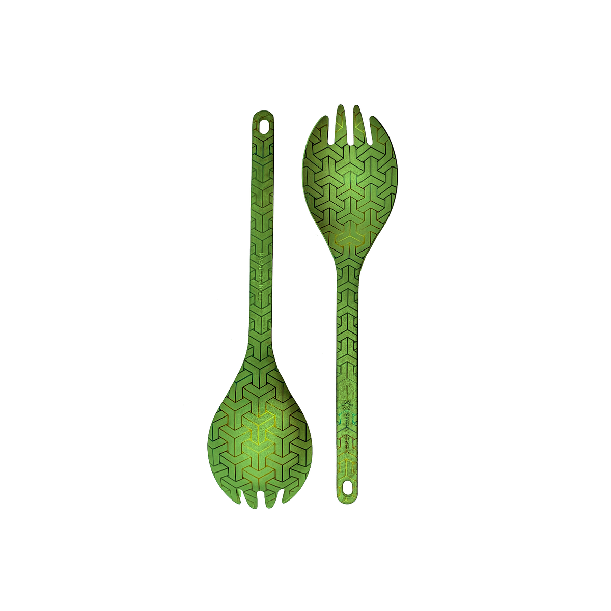 Spork Pattern Ti Spork - Sashiko - Green – Sample