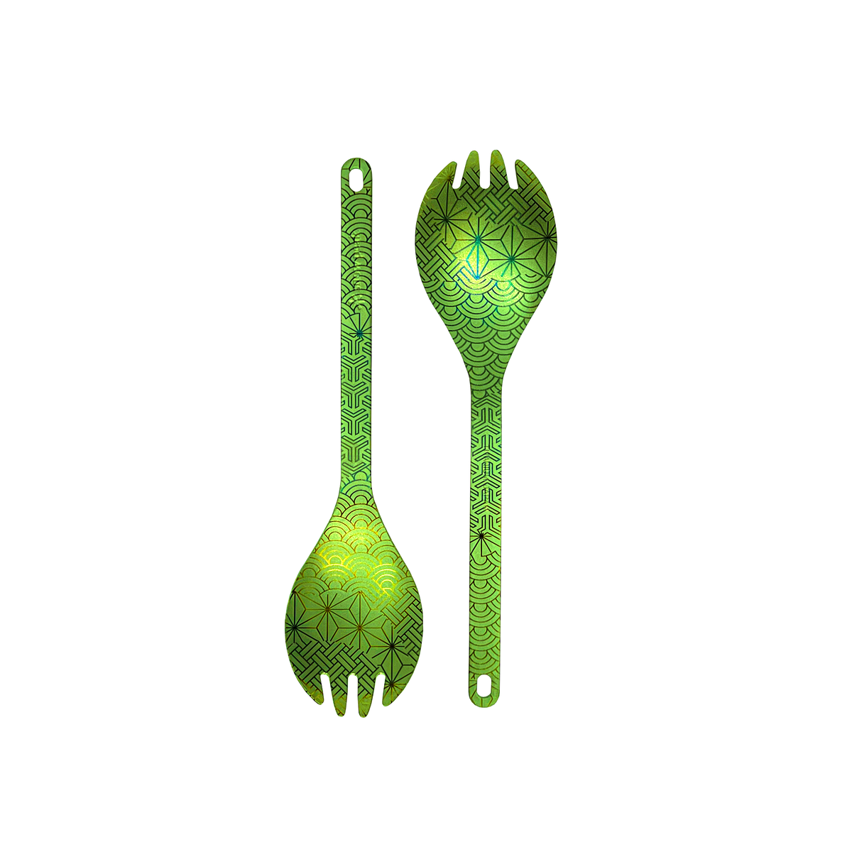 Spork Pattern Ti Spork - Green – Sample