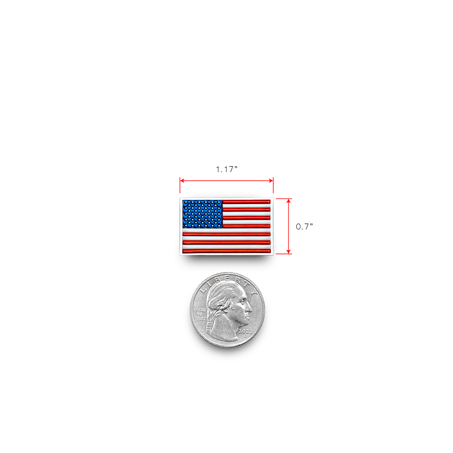 Micro US Flag Patch - 2026